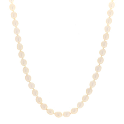 Tiffany Sterling Silver Pearl Strand Twist Clasp Necklace 16" 1 of 6