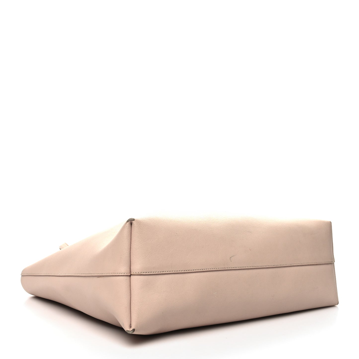 Calfskin Large Shopping Tote Pale Blush