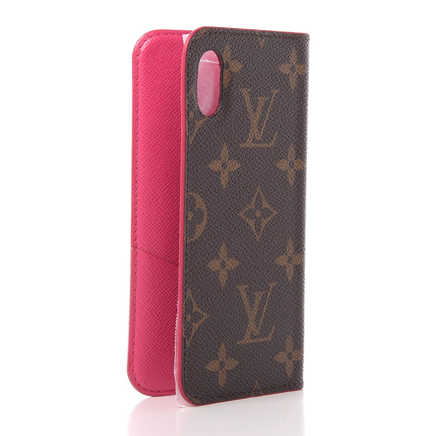 Monogram iPhone X Folio Case Rose Pop
