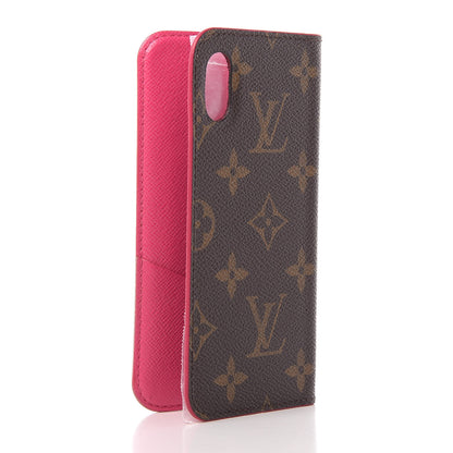 Louis Vuitton Monogram iPhone X Folio Case Rose Pop 3 of 9