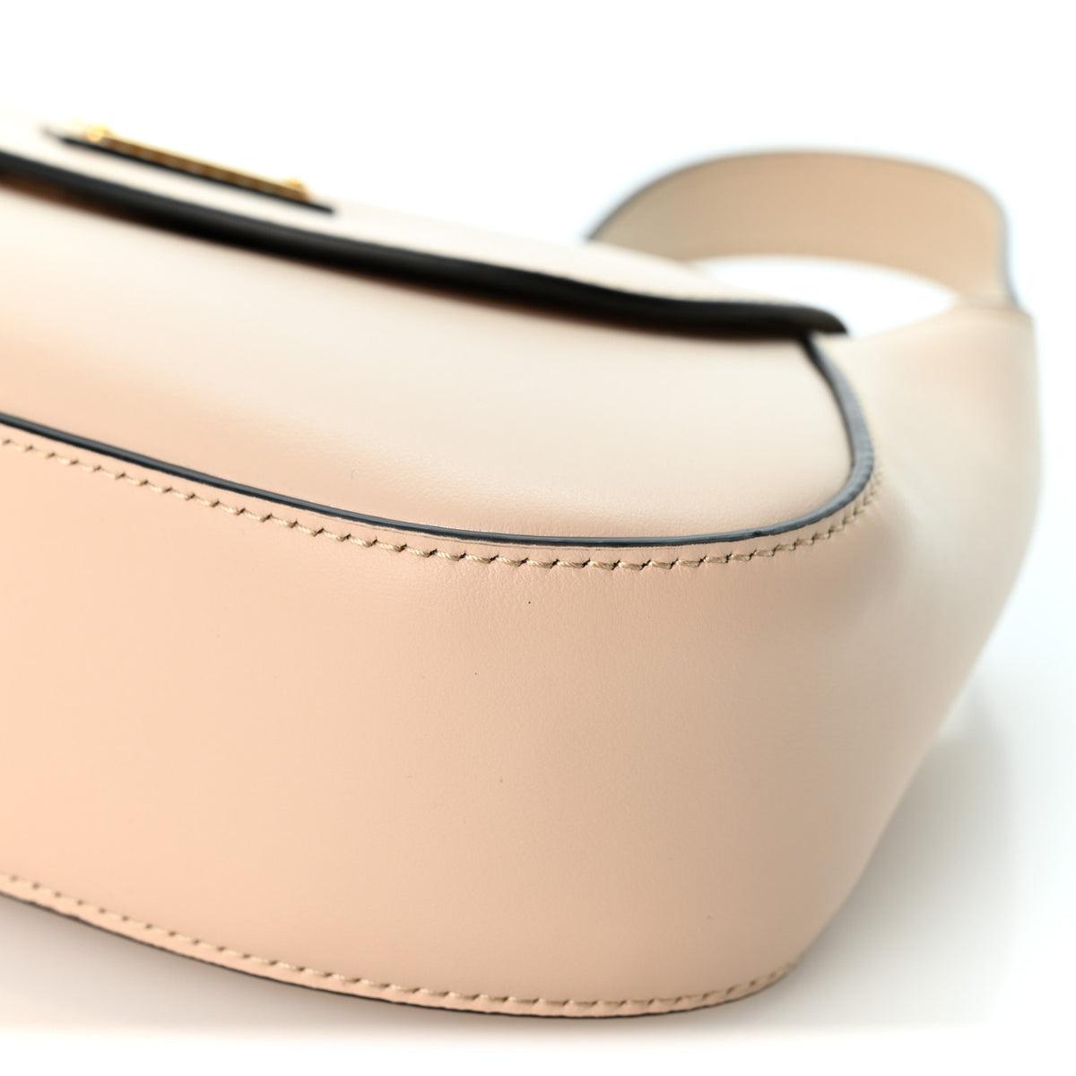 City Calf Flap Shoulder Bag Travertino
