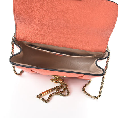 Chloe Goatskin Small Elsie Shoulder Bag Coral Pop 6 of 8
