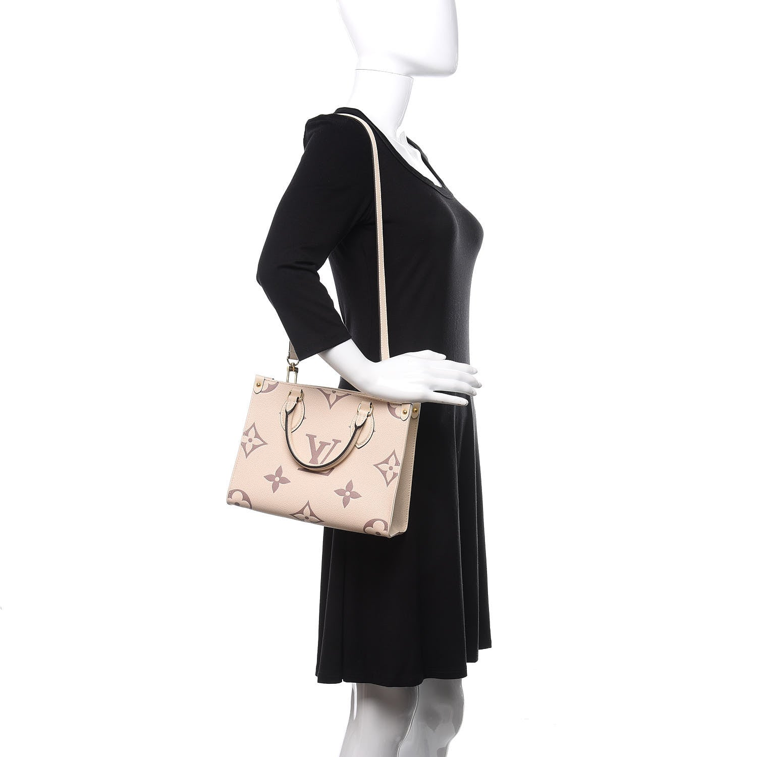 Louis Vuitton Empreinte Monogram Giant Onthego PM Creme Bois De Rose 2 of 10
