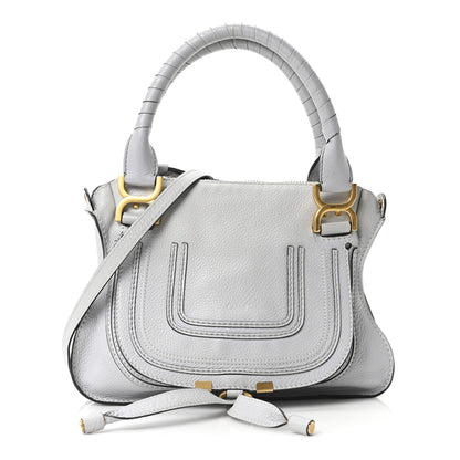 Chloe Calfskin Small Marcie Satchel Faded Blue 1 of 10