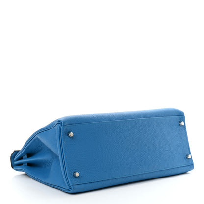 Hermes Togo Kelly Retourne 35 Bleu Zanzibar 4 of 11