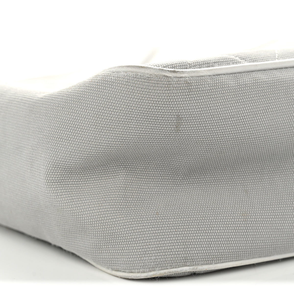 Chanel Canvas Quilted Sport Shoulder Bag Grey White 8 of 15