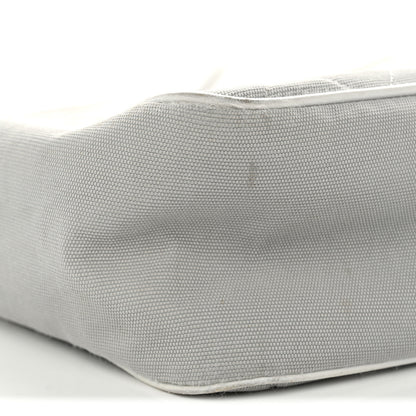 Chanel Canvas Quilted Sport Shoulder Bag Grey White 8 of 15