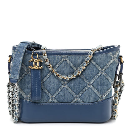 Chanel Denim Calfskin Small Gabrielle Hobo Blue 1 of 11