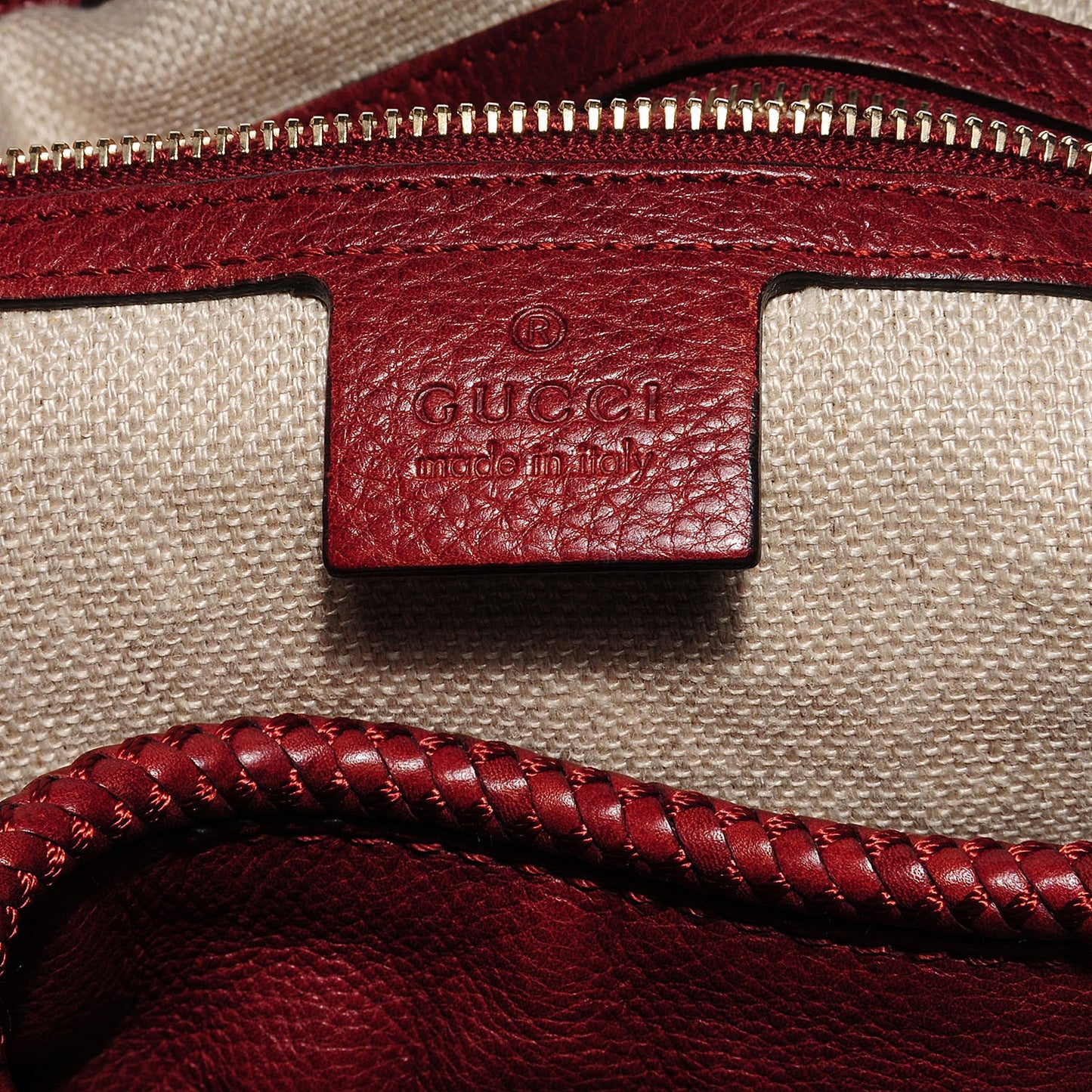Leather Medium Marrakech Shoulder Bag Red