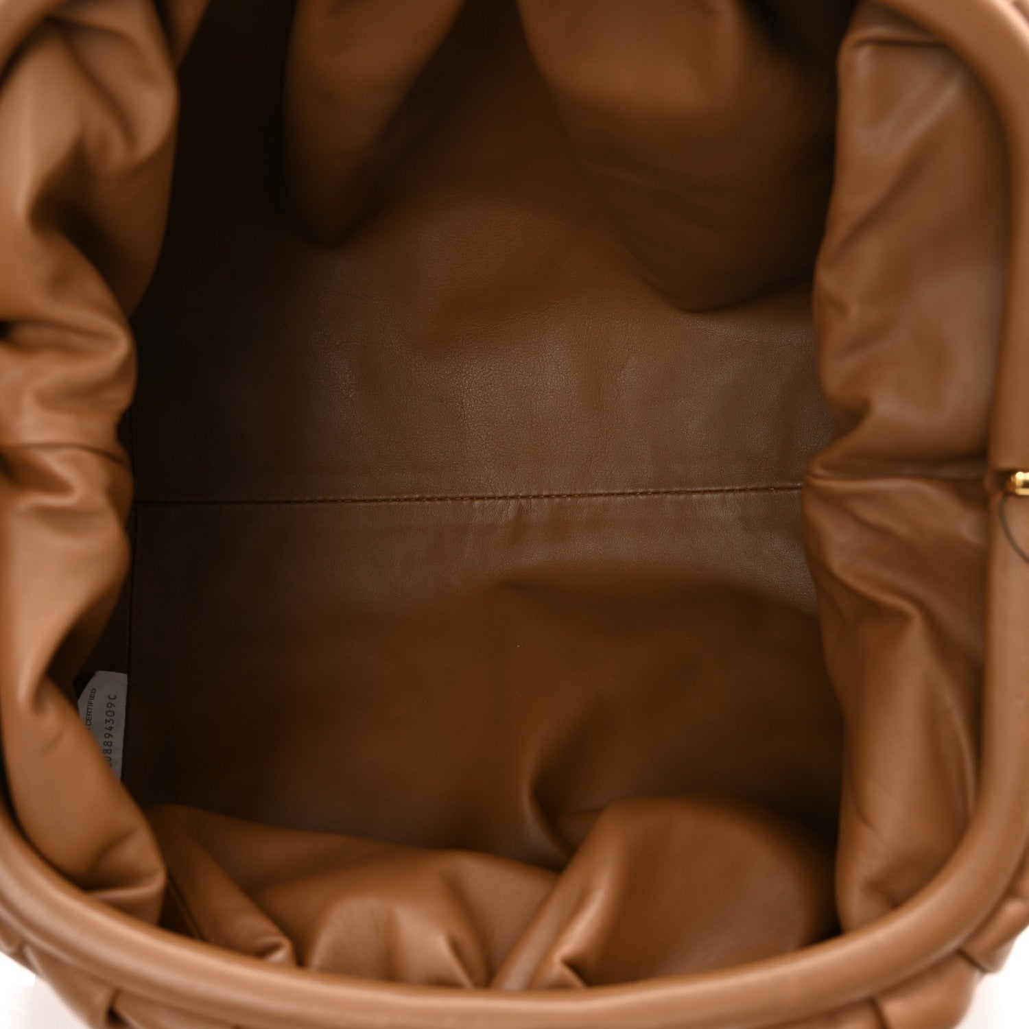 Bottega Veneta Smooth Butter Calf The Pouch Oversized Clutch Teak 5 of 9
