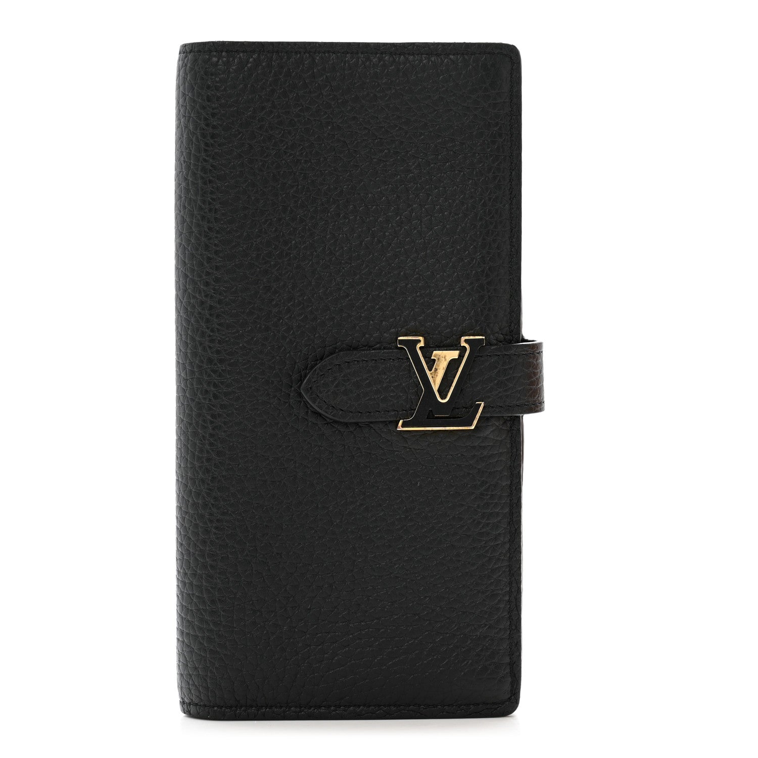 Louis Vuitton Taurillon LV Vertical Capucines Wallet Black Arizona 1 of 10