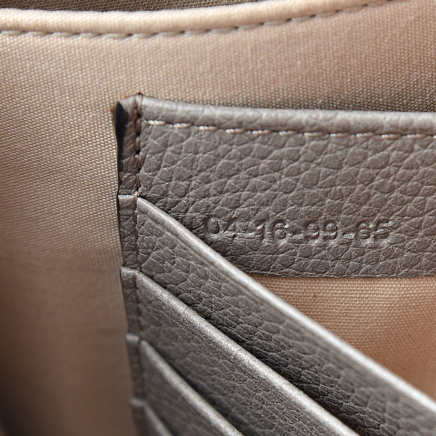 Chloe Grained Calfskin Joe Clutch Motty Grey 8 of 8