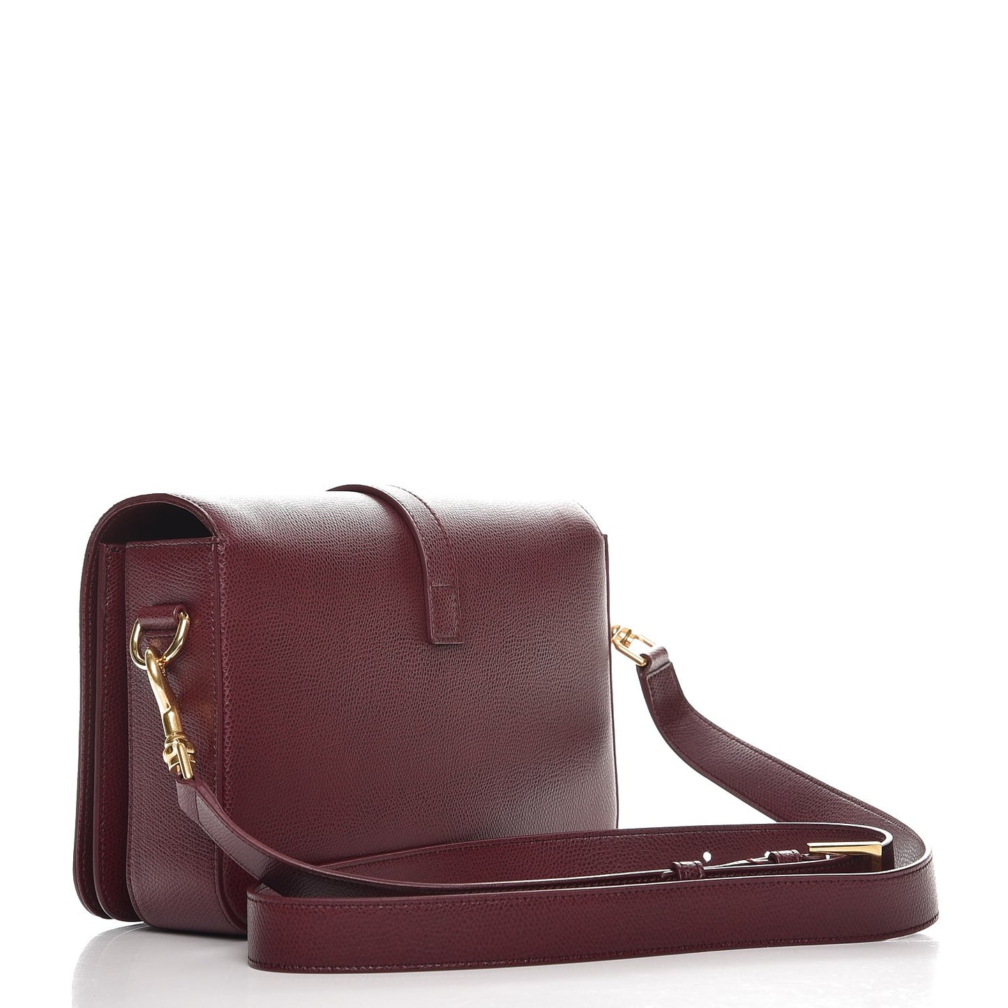 Textured Calfskin Medium Classic Monogram Universite Bag Dark Red