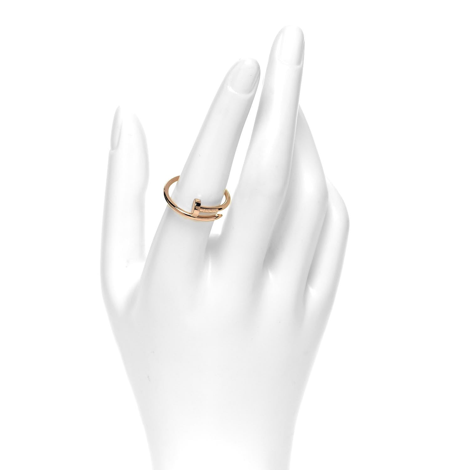 Cartier 18K Pink Gold Small Juste Un Clou Ring 57 8 2 of 5