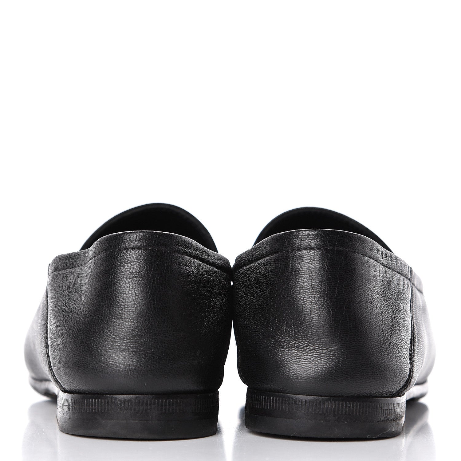 Gucci Lambskin Womens Brixton Horsebit Loafers 34.5 Black 6 of 20