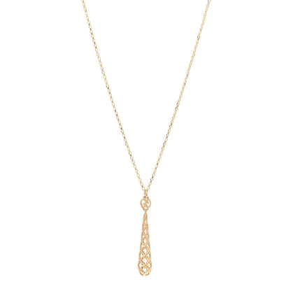 Gucci 18K Yellow Gold Diamantissima Pendant Necklace 1 of 6