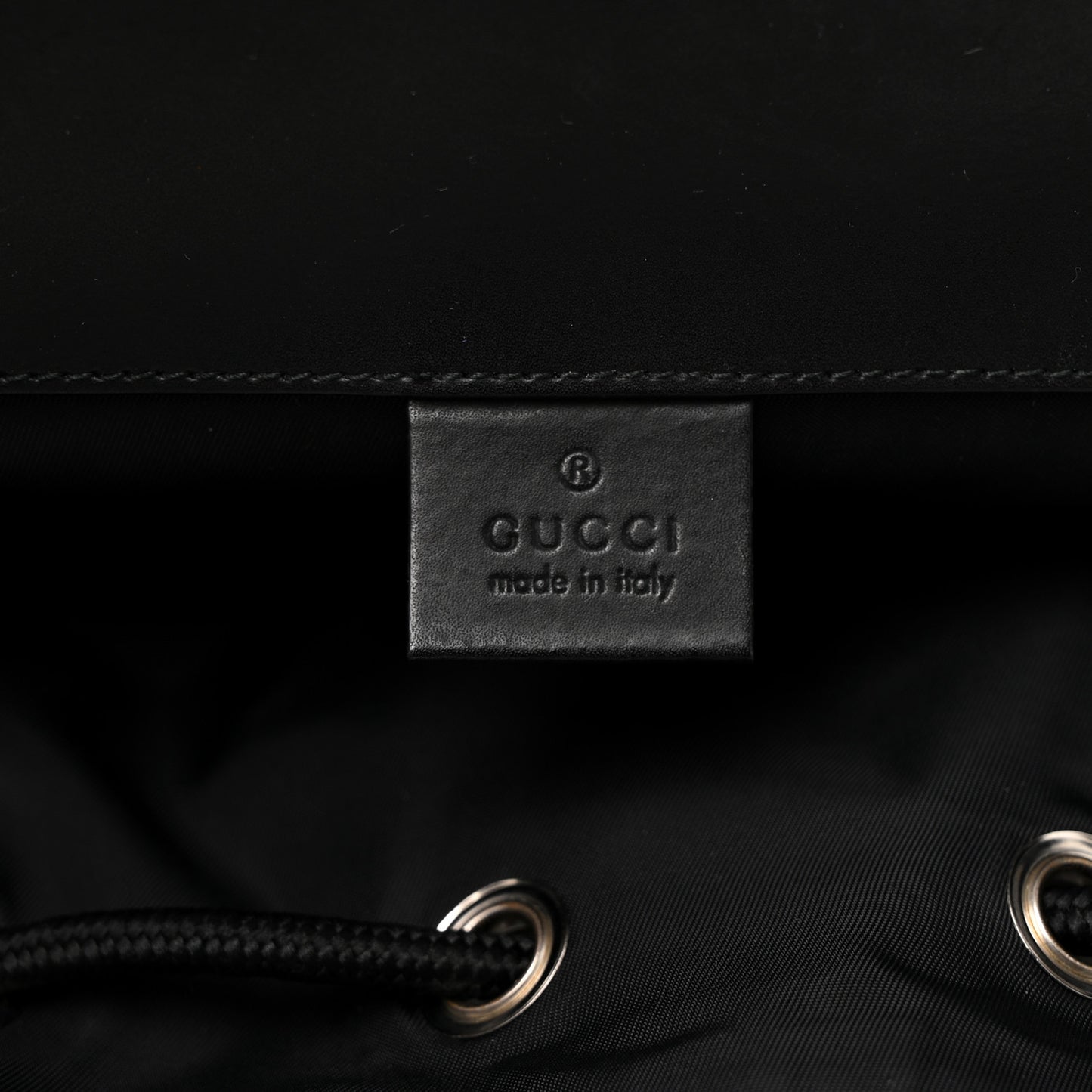 Soft GG Supreme Monogram Double Buckle Backpack Beige Black