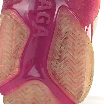 Balenciaga Fabric Mesh Clear Sole Womens Triple S Sneakers 38 White Pink 13 of 13