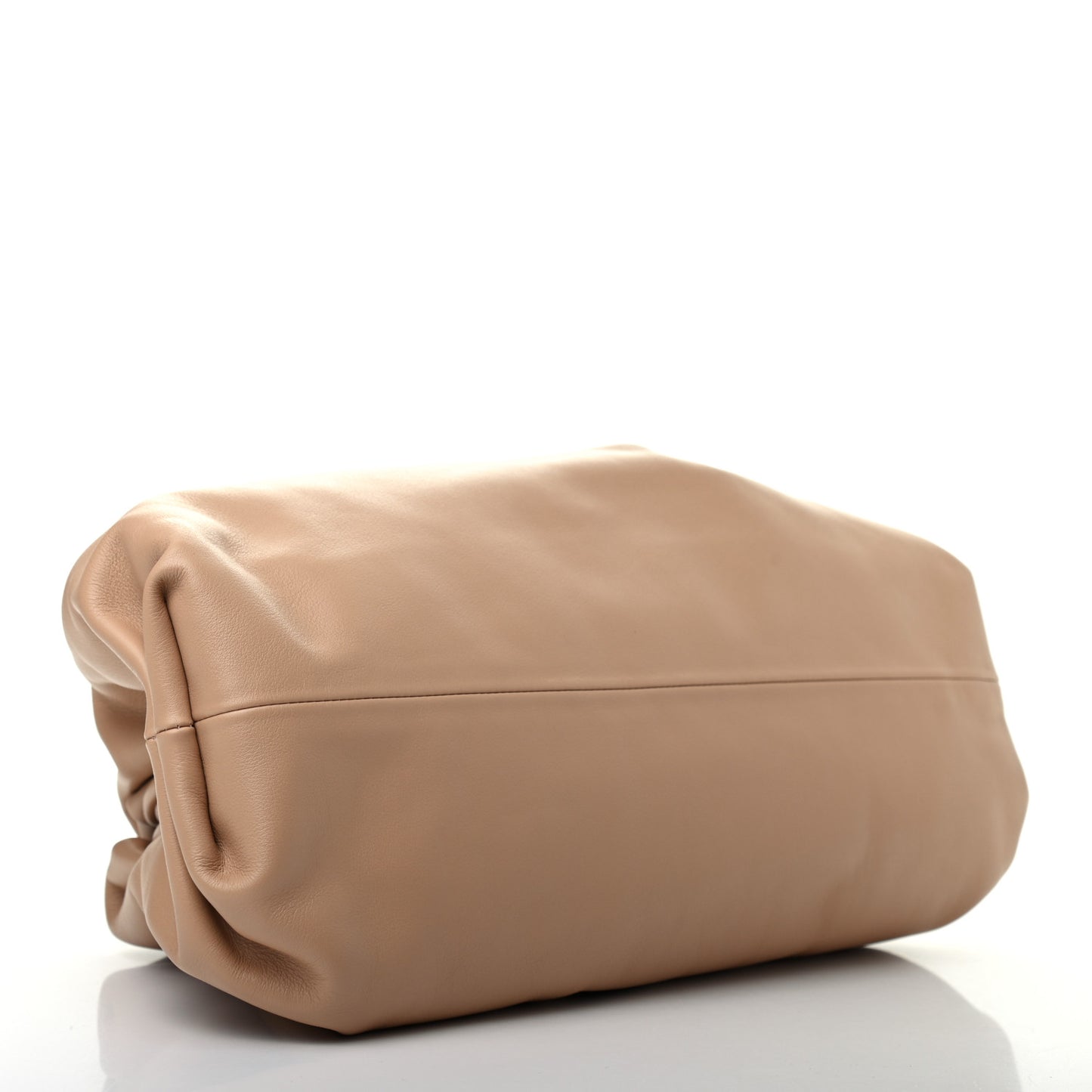 Smooth Butter Calf The Pouch Oversized Clutch Nude