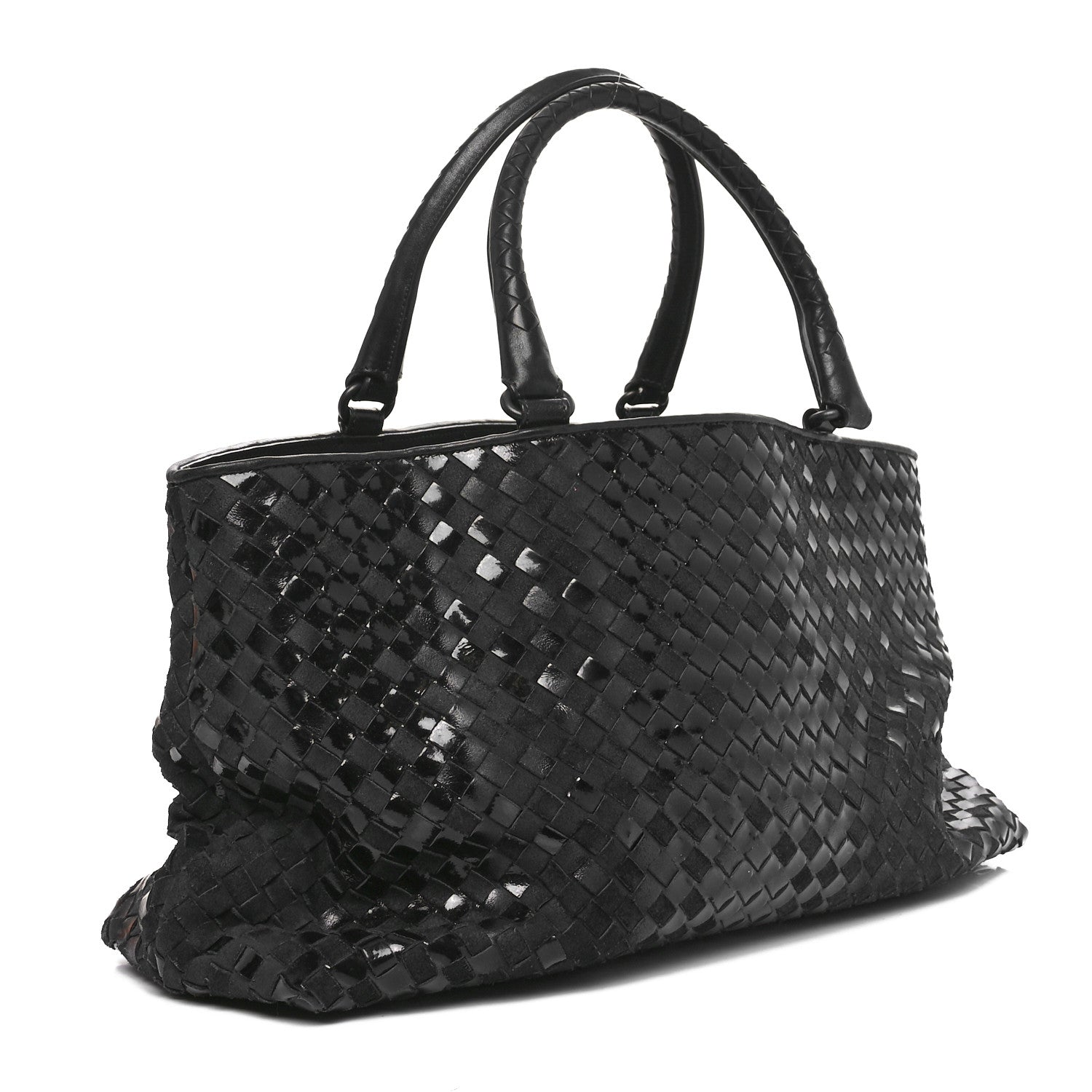 Bottega Veneta Intrecciato Rugiada Vintaga Medium Shopper Black 2 of 11