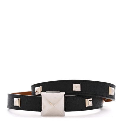 Hermes Swift Medor Infini Cloute Double Tour Bracelet T2 Black 1 of 6