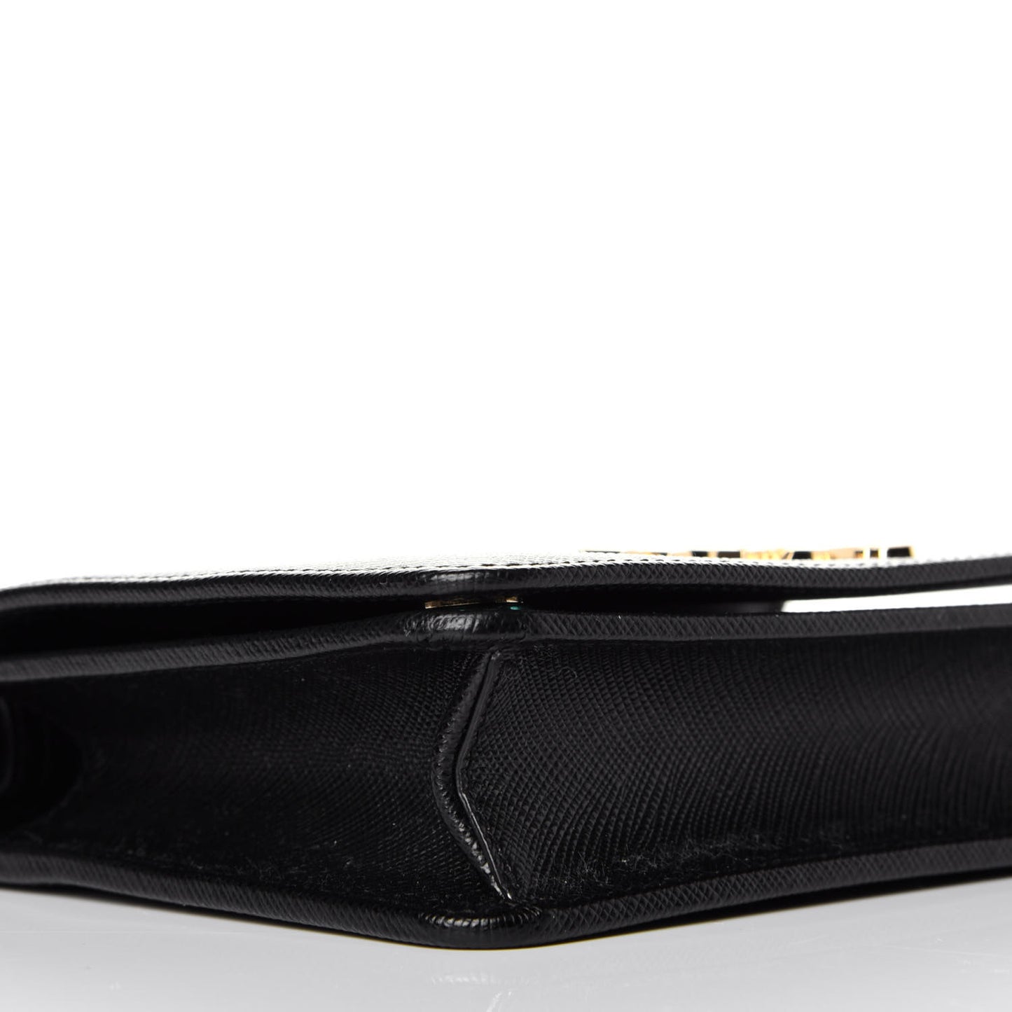 Saffiano Lux Crossbody Bag Black