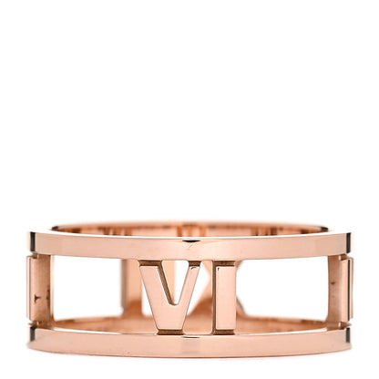 Tiffany 18K Rose Gold Atlas Open Ring 53 6.5 3 of 4