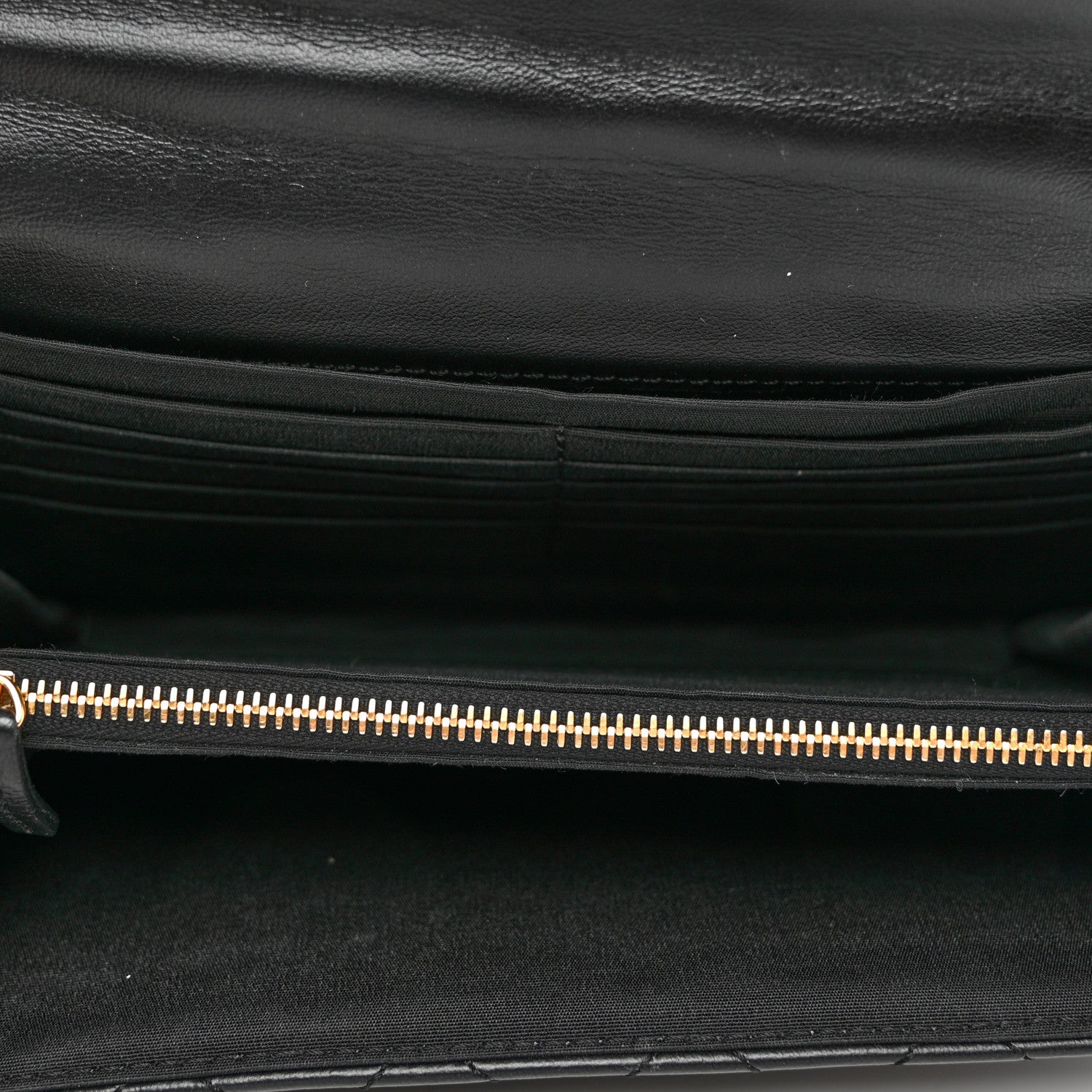 Versace Lambskin Quilted Medusa Wallet On Chain Crossbody Black 6 of 8