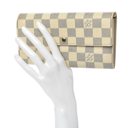 Louis Vuitton Damier Azur Sarah Wallet 2 of 12