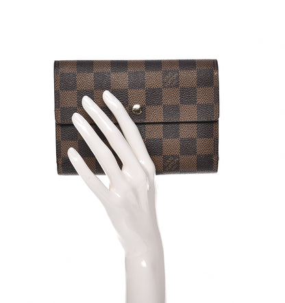 Louis Vuitton Damier Ebene Porte Tresor Etui Papier Wallet 2 of 15