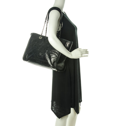 Chanel Calfskin Small Deauville Tote Black 4 of 7