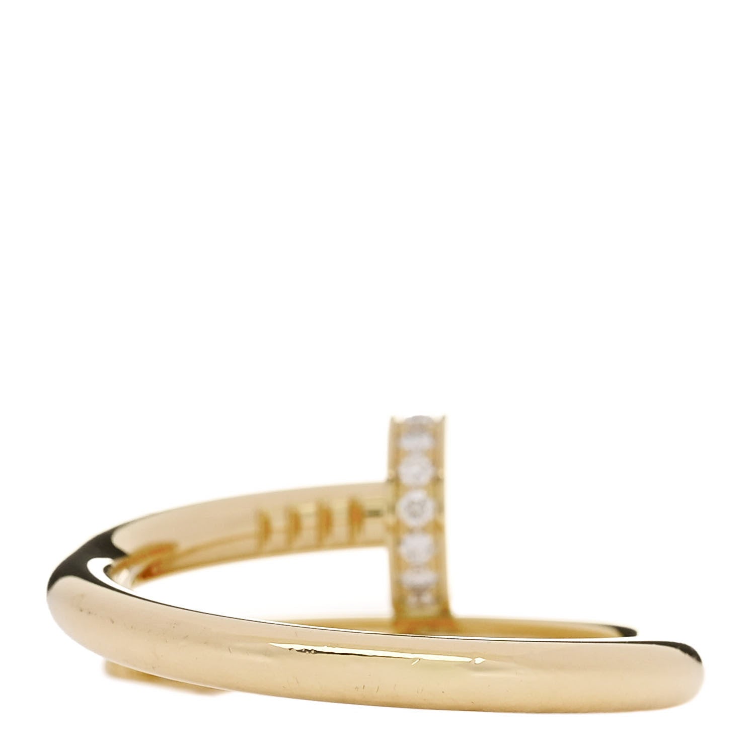 Cartier 18K Yellow Gold Diamond Juste Un Clou Ring 57 8 3 of 6