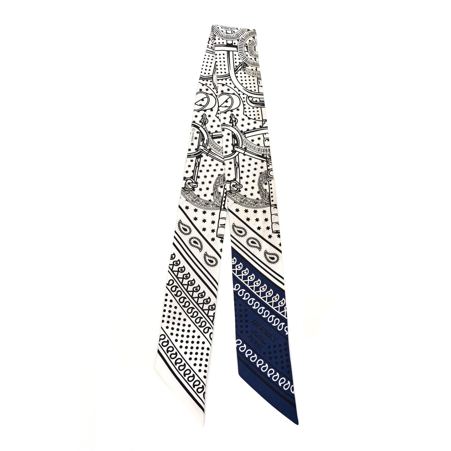 Silk Eperon d'Or Cut Twilly White Marine Black
