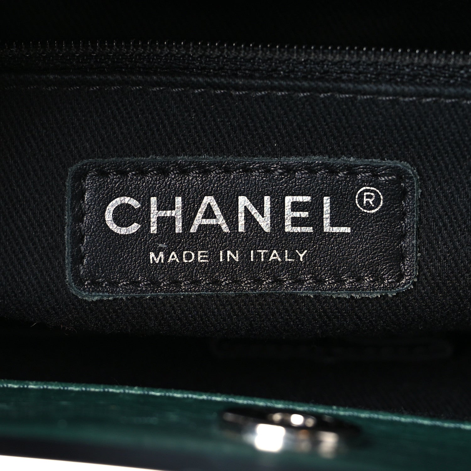 Chanel Glazed Calfskin Quilted Large CC Delivery Tote Green 6 of 11