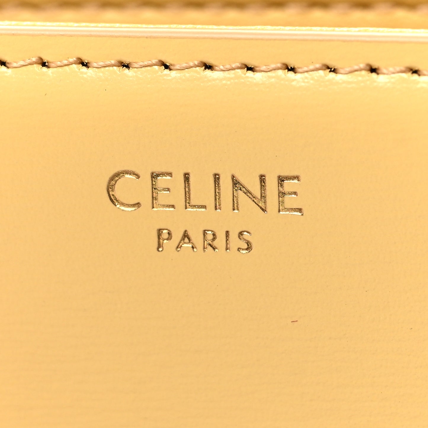 Shiny Calfskin Medium Triomphe Pollen
