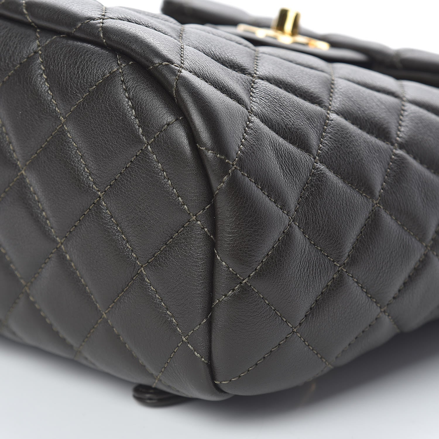 Chanel Calfskin Quilted Mini Urban Spirit Backpack Dark Brown 10 of 10