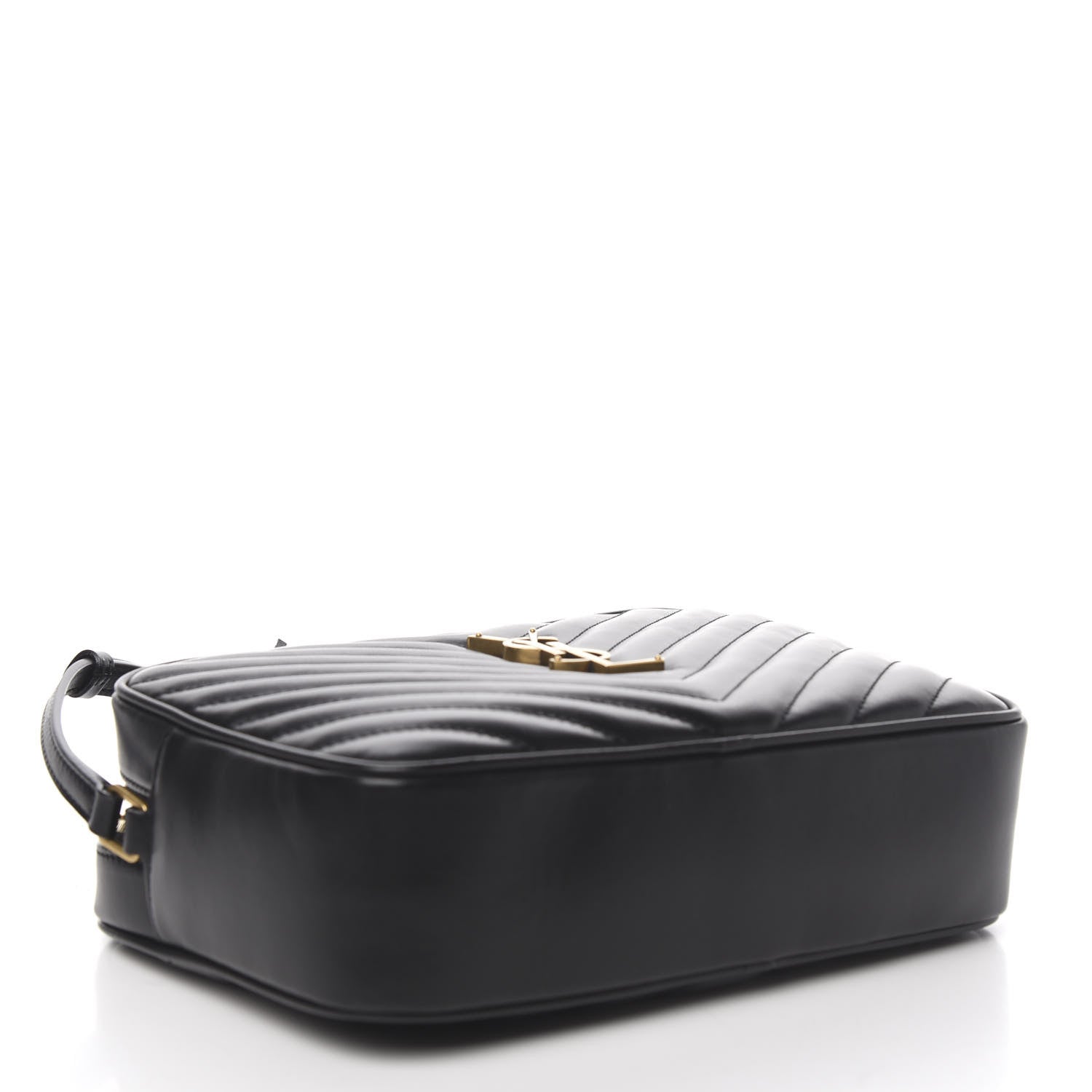 Saint Laurent Calfskin Matelasse Monogram Lou Camera Bag Black 3 of 9