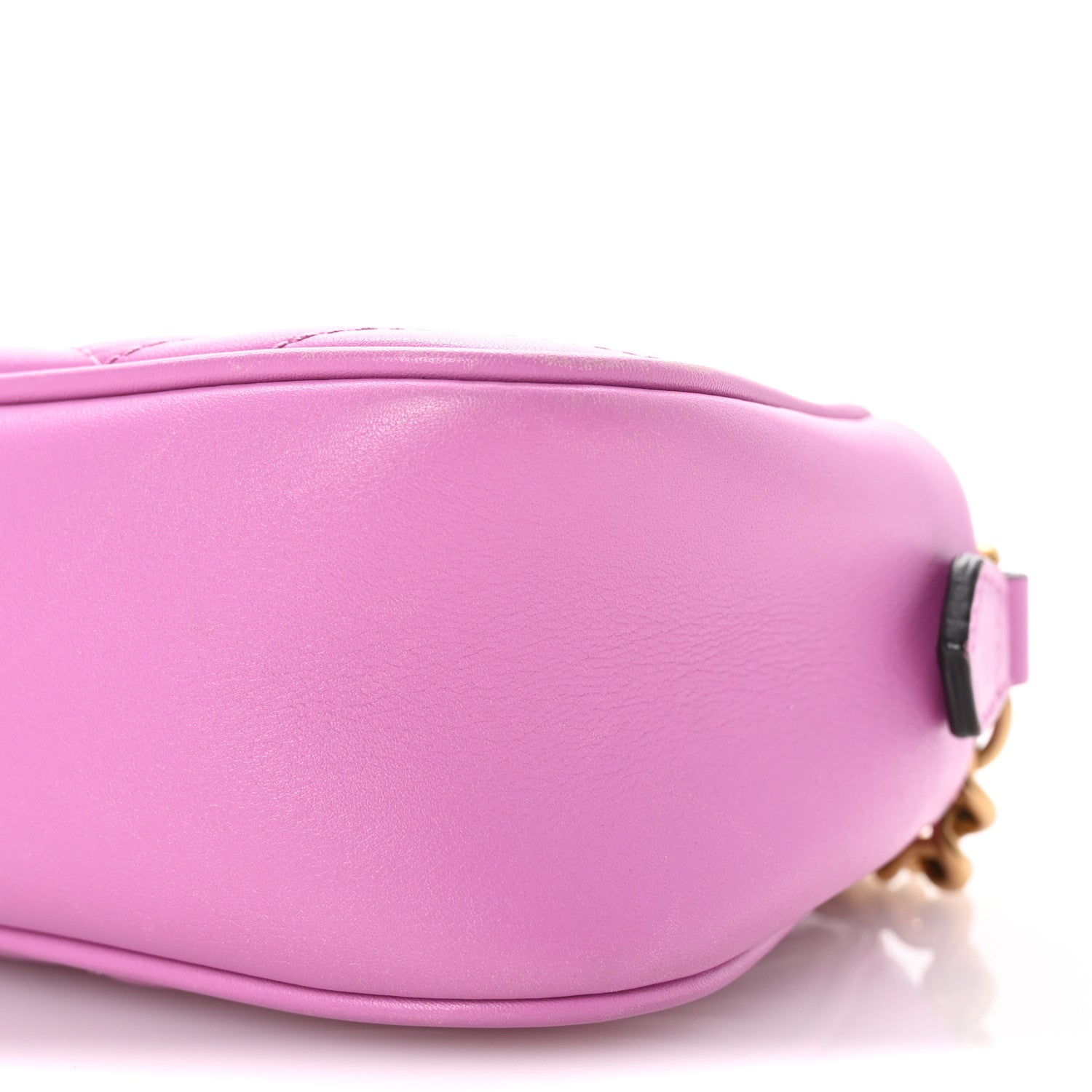 Gucci Calfskin Matelasse Small GG Marmont Chain Shoulder Bag Candy Mousse 10 of 10