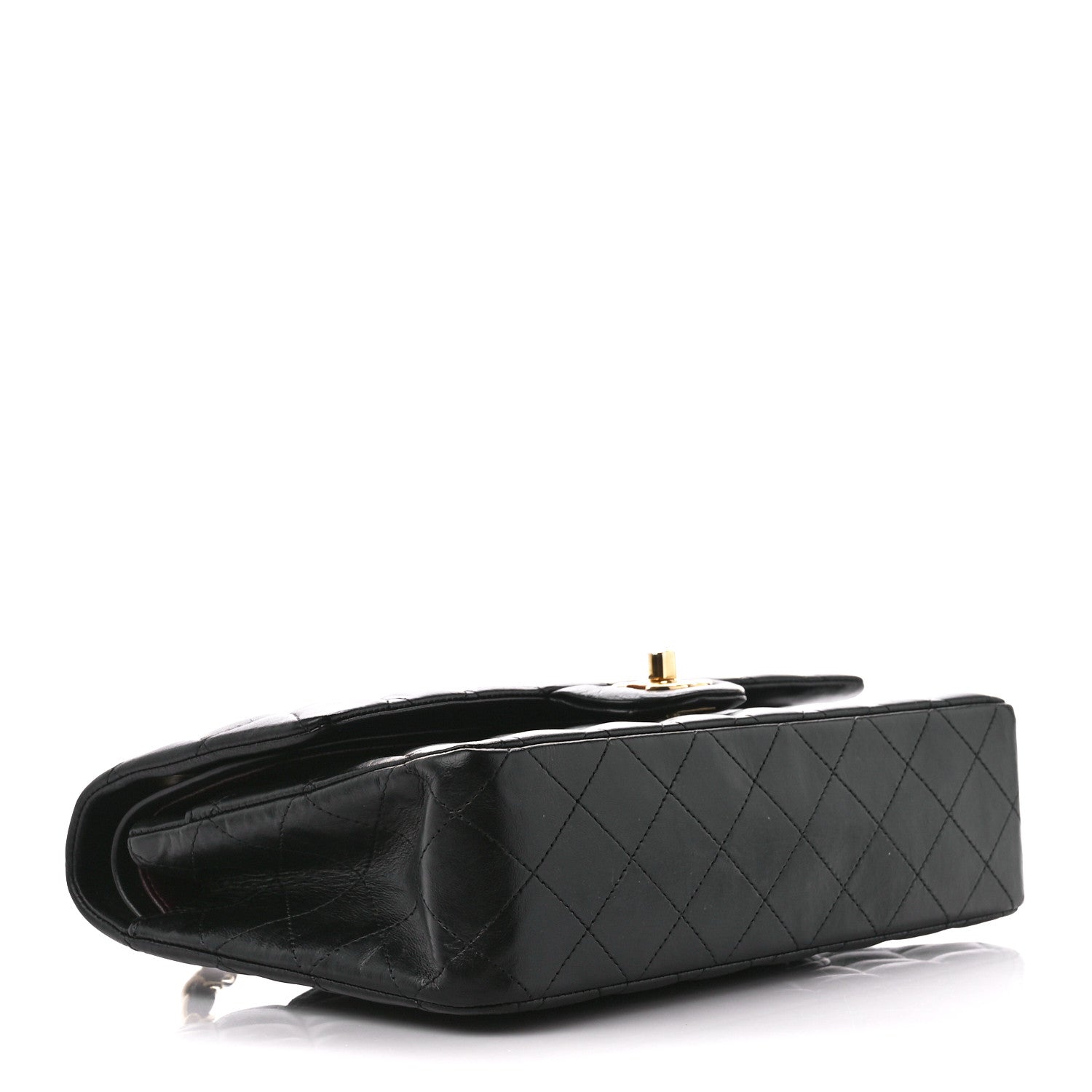 Chanel Lambskin Quilted Medium Double Flap Black 4 of 12