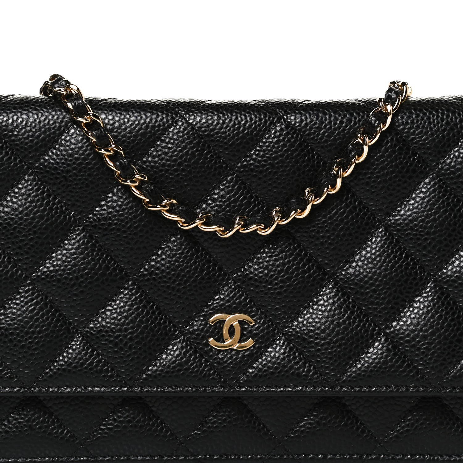 Chanel Caviar Quilted Wallet On Chain WOC Black 8 of 11