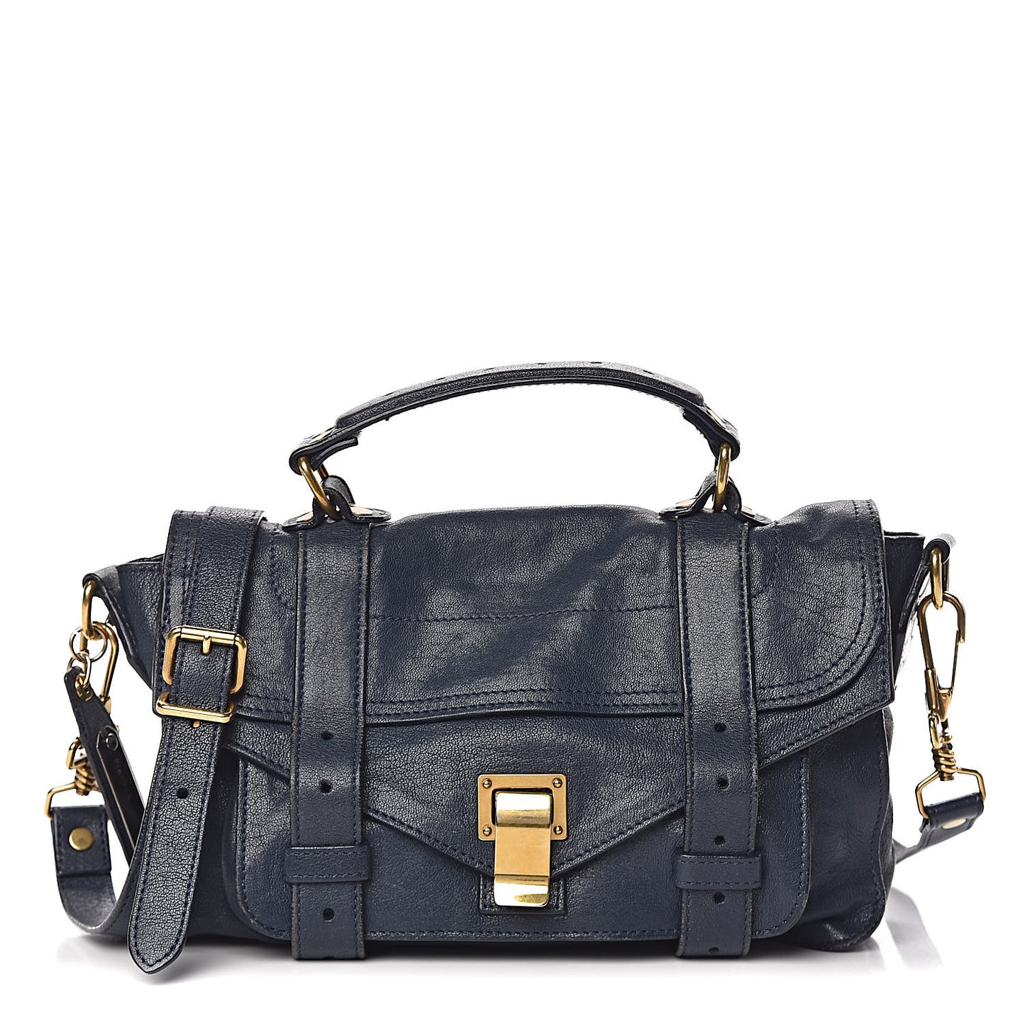 Lambskin Tiny PS1 Satchel Midnight