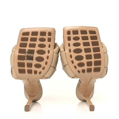 Bottega Veneta Nappa Maxi Intrecciato Lido Mule Sandals 37.5 Cane Sugar 5 of 9