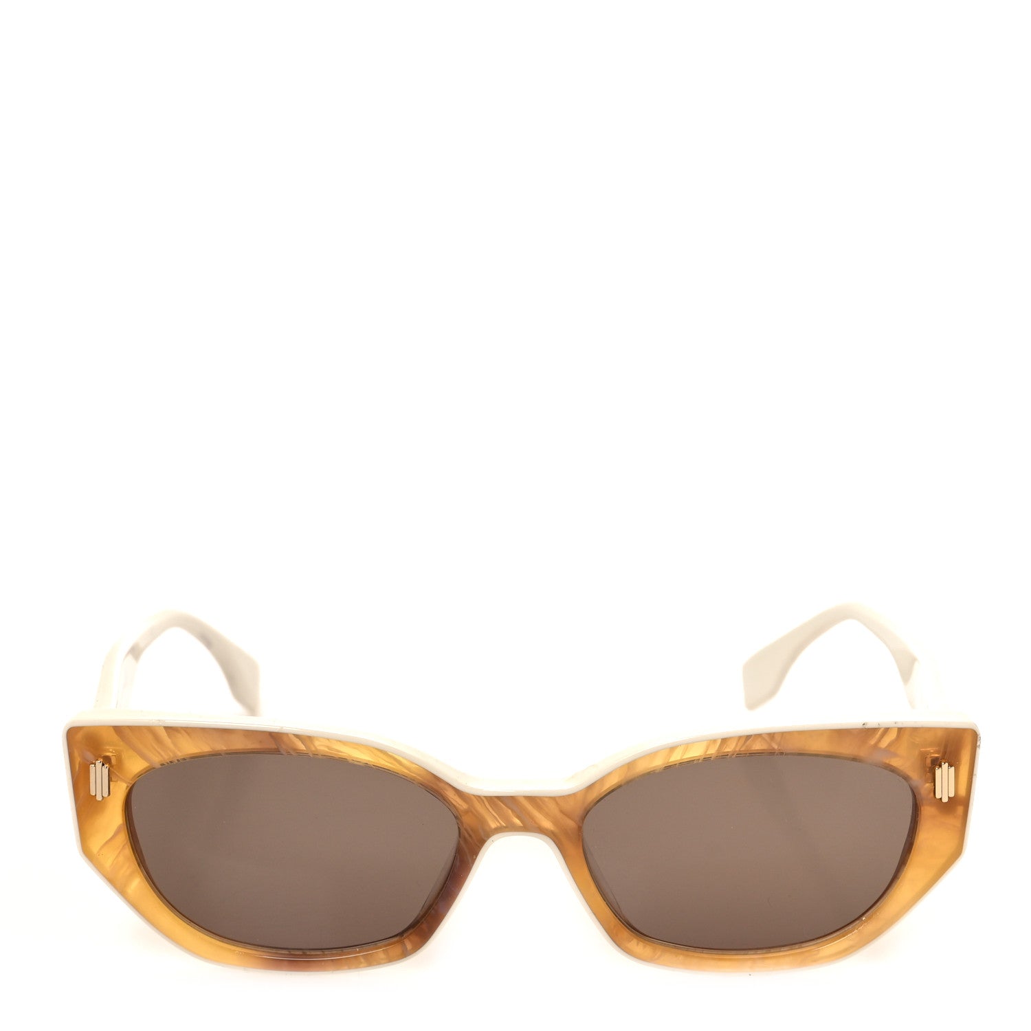 Fendi Acetate Fendi Bold Sunglasses FE40018I White 2 of 8
