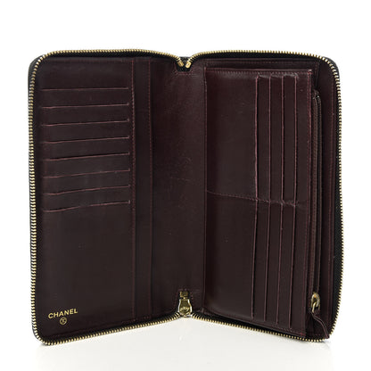 Chanel Caviar Quilted Large Zip Around Organizer Wallet Black 6 of 11