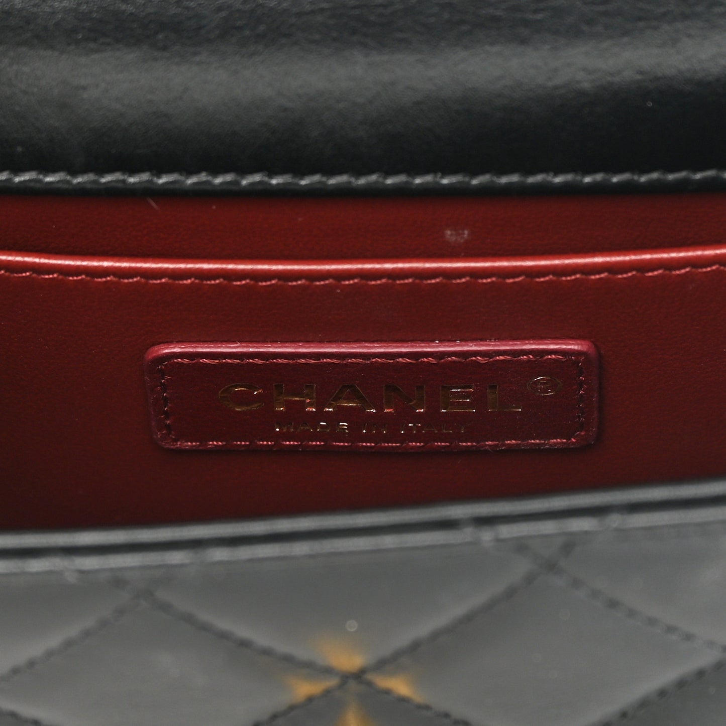 Calfskin Quilted Mini Perfect Fit Flap Black