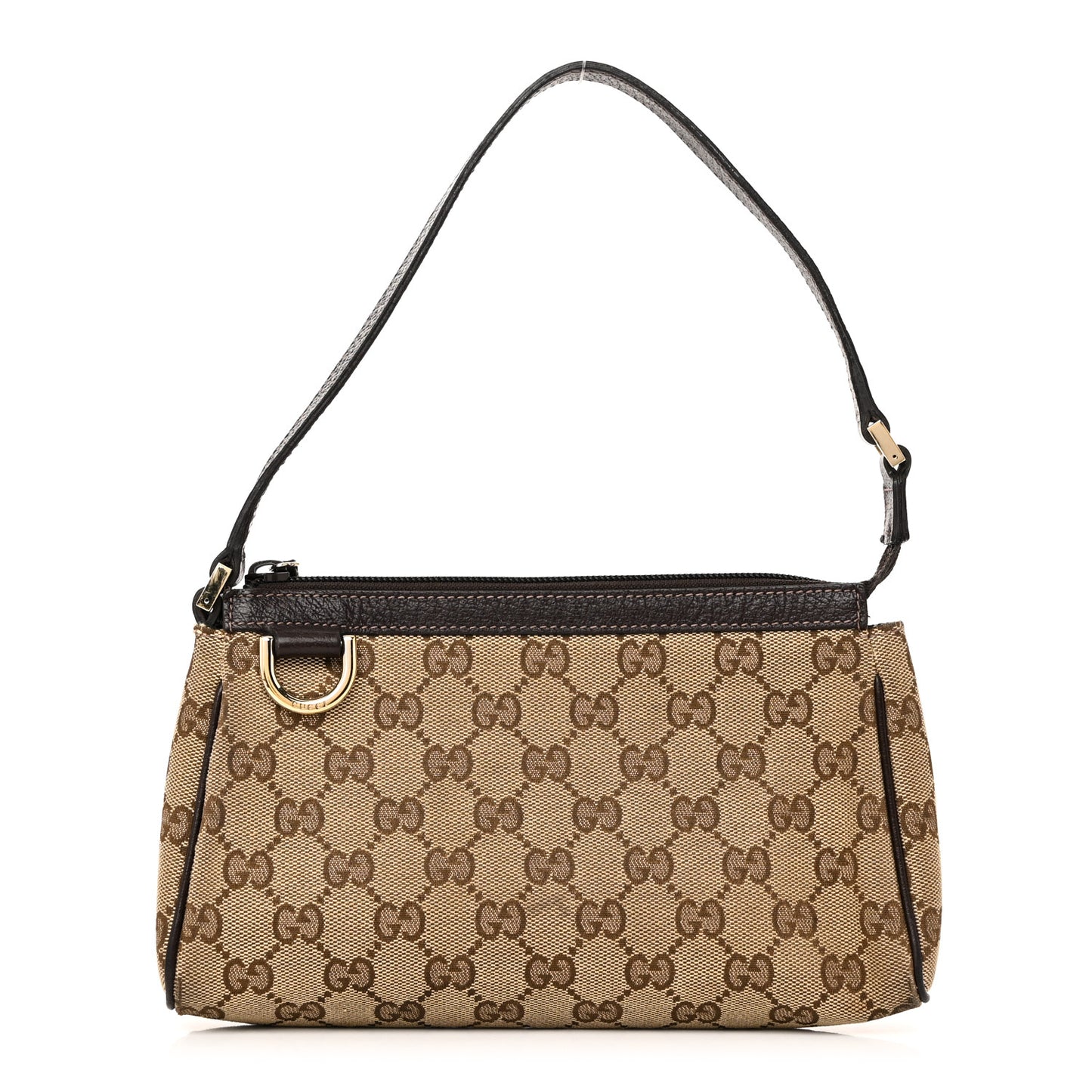 Monogram D Ring Cosmetic Case Brown