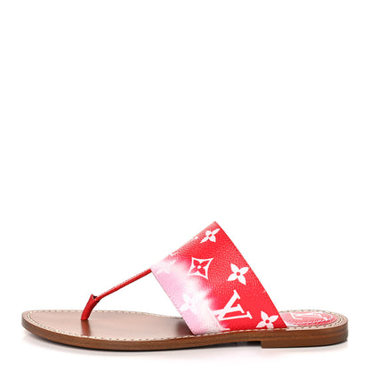Louis Vuitton Monogram Escale Palma Sandals 36 Rouge 1 of 9