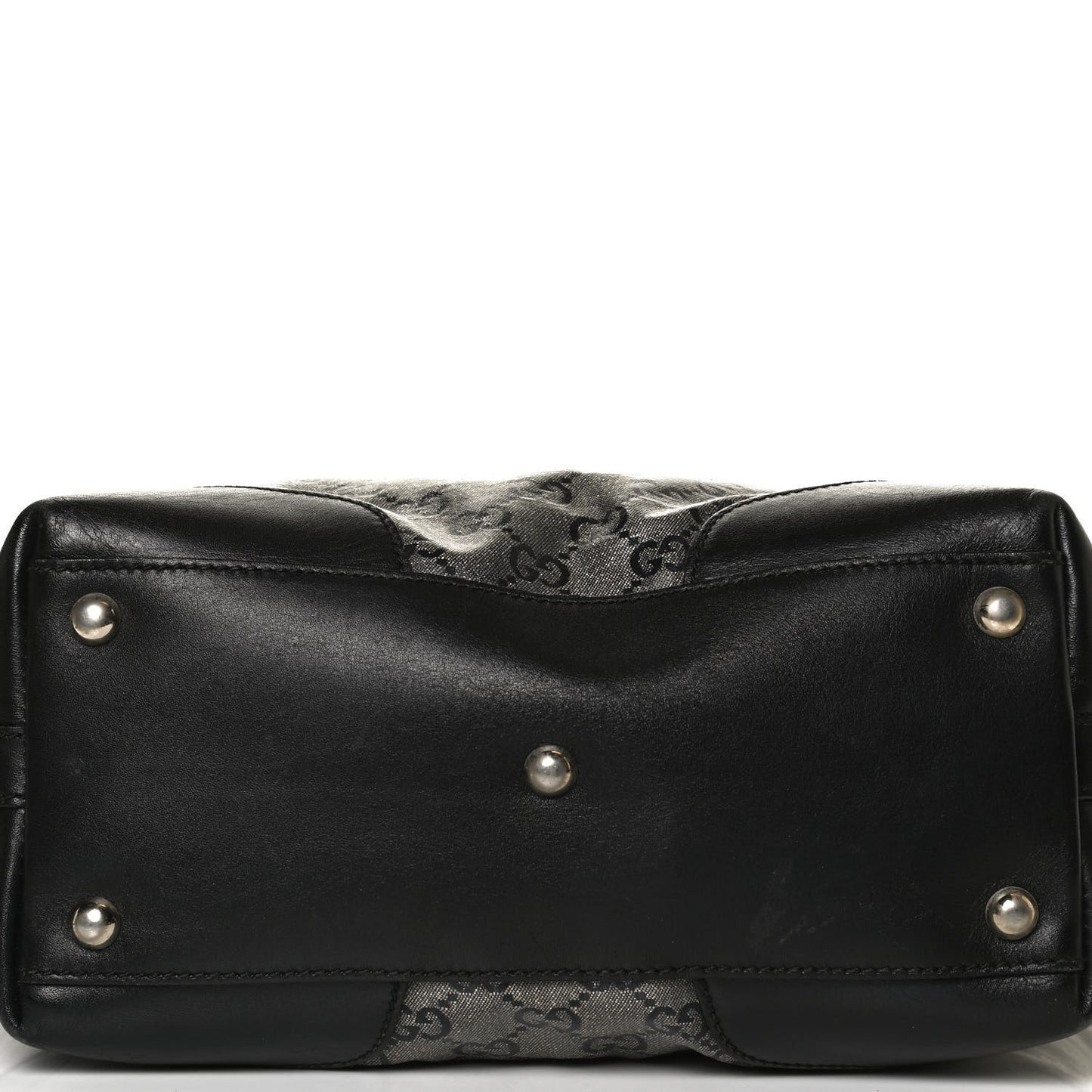 Crystal Monogram Bucket Tote Black