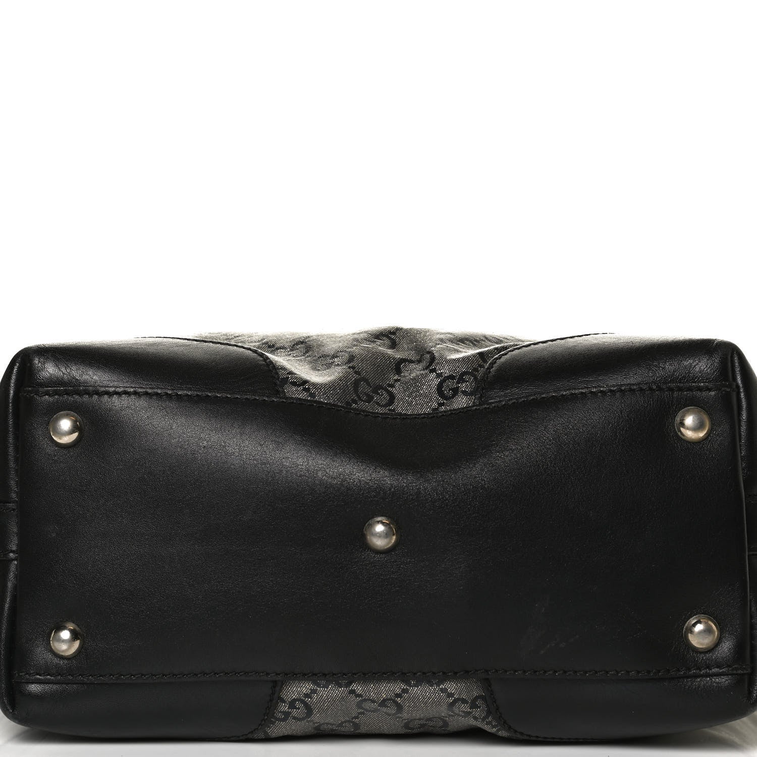 Gucci Crystal Monogram Bucket Tote Black 10 of 19