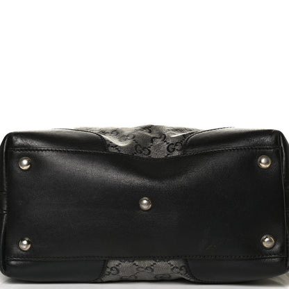 Gucci Crystal Monogram Bucket Tote Black 10 of 19